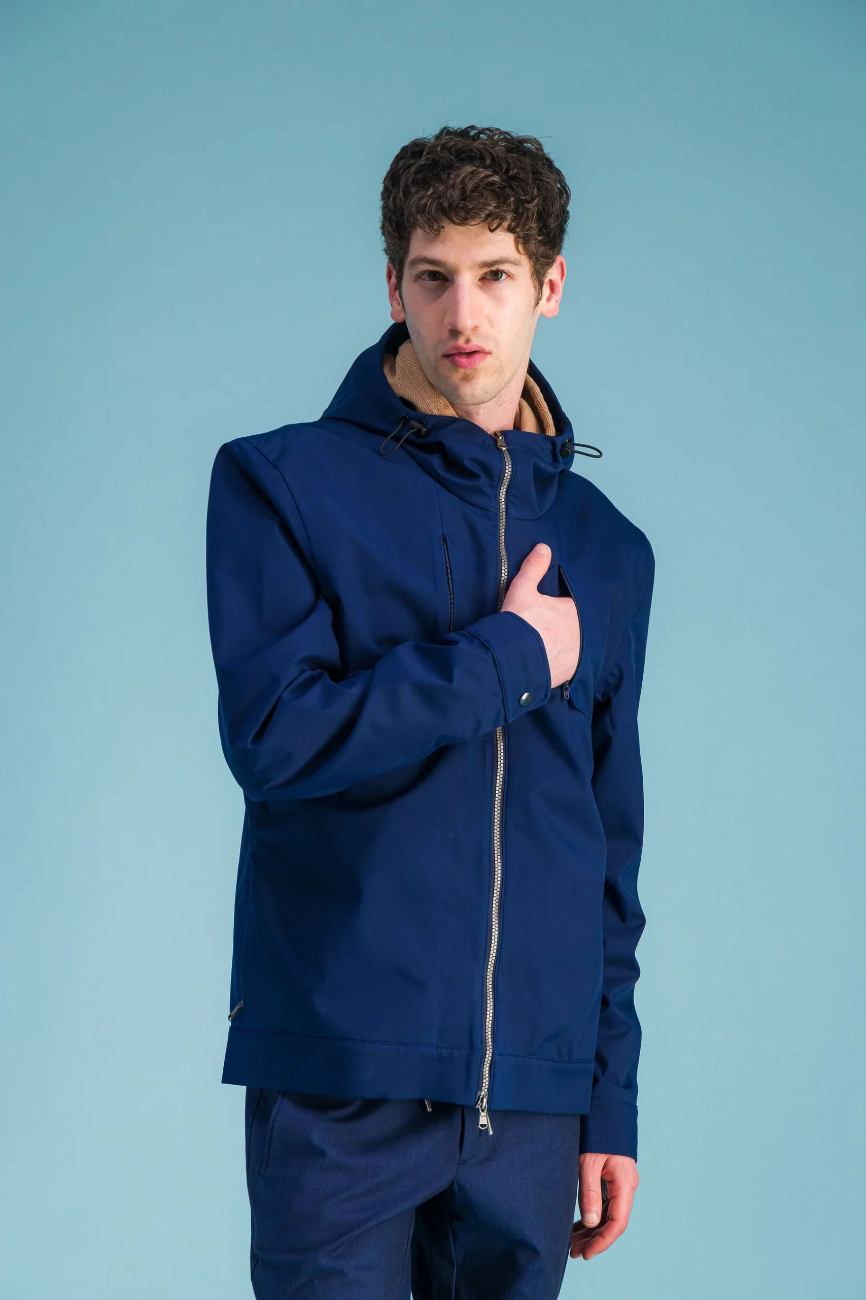 Alpinist’ waterproof jacket blue - Image 5