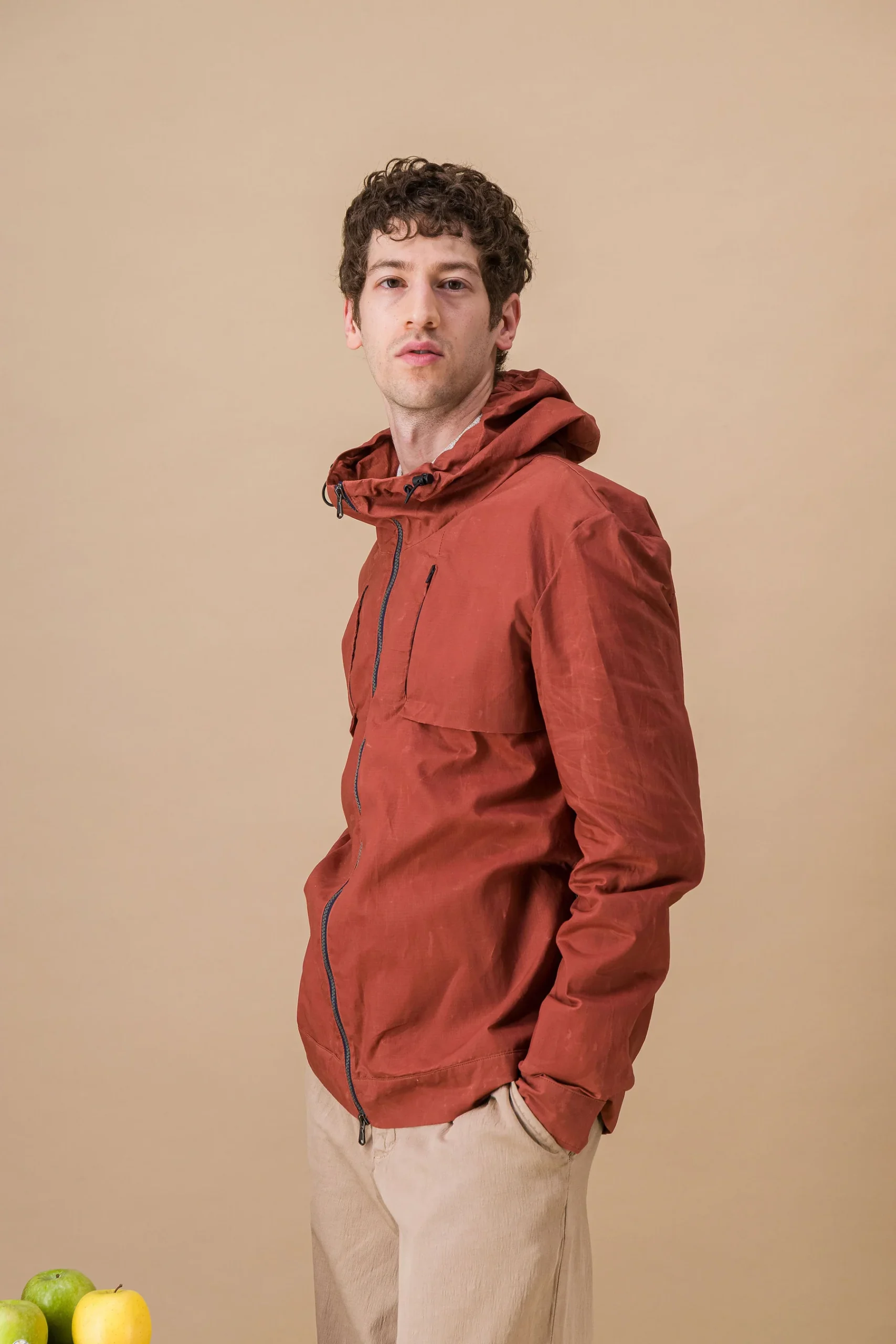 Alpinist’ waterproof jacket cherry red - Image 3