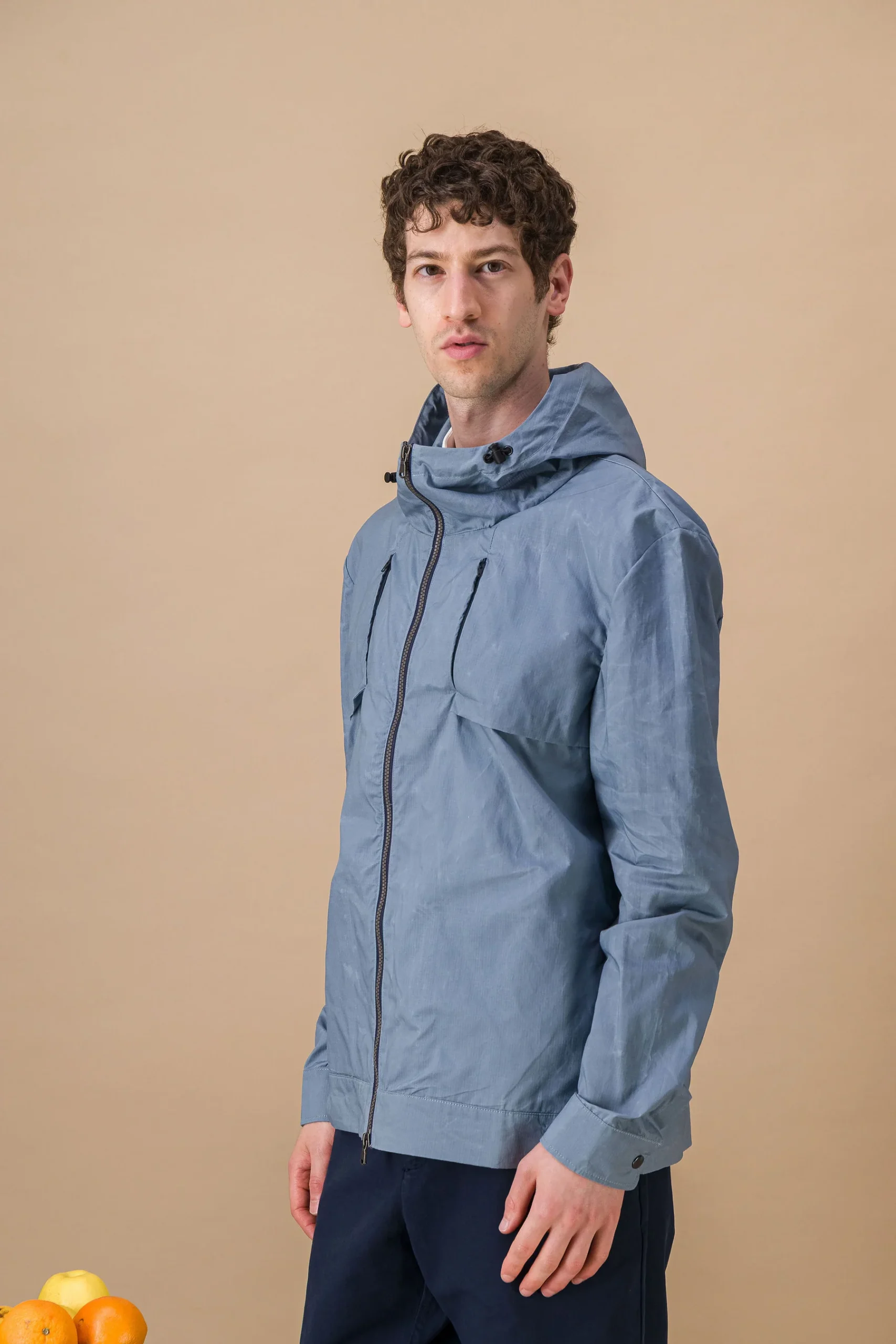 Alpinist’ waterproof jacket ocean blue