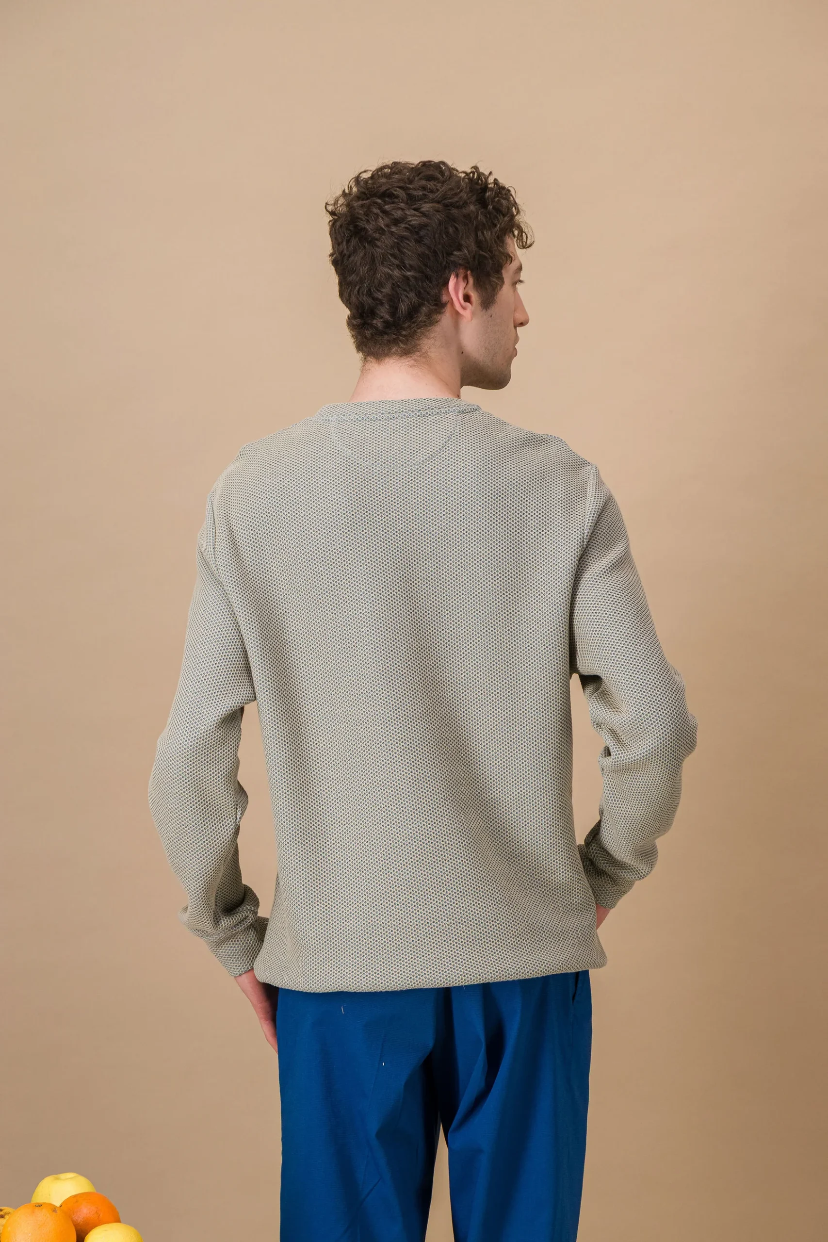 Sweat in honeycomb weave cotton - Image 2