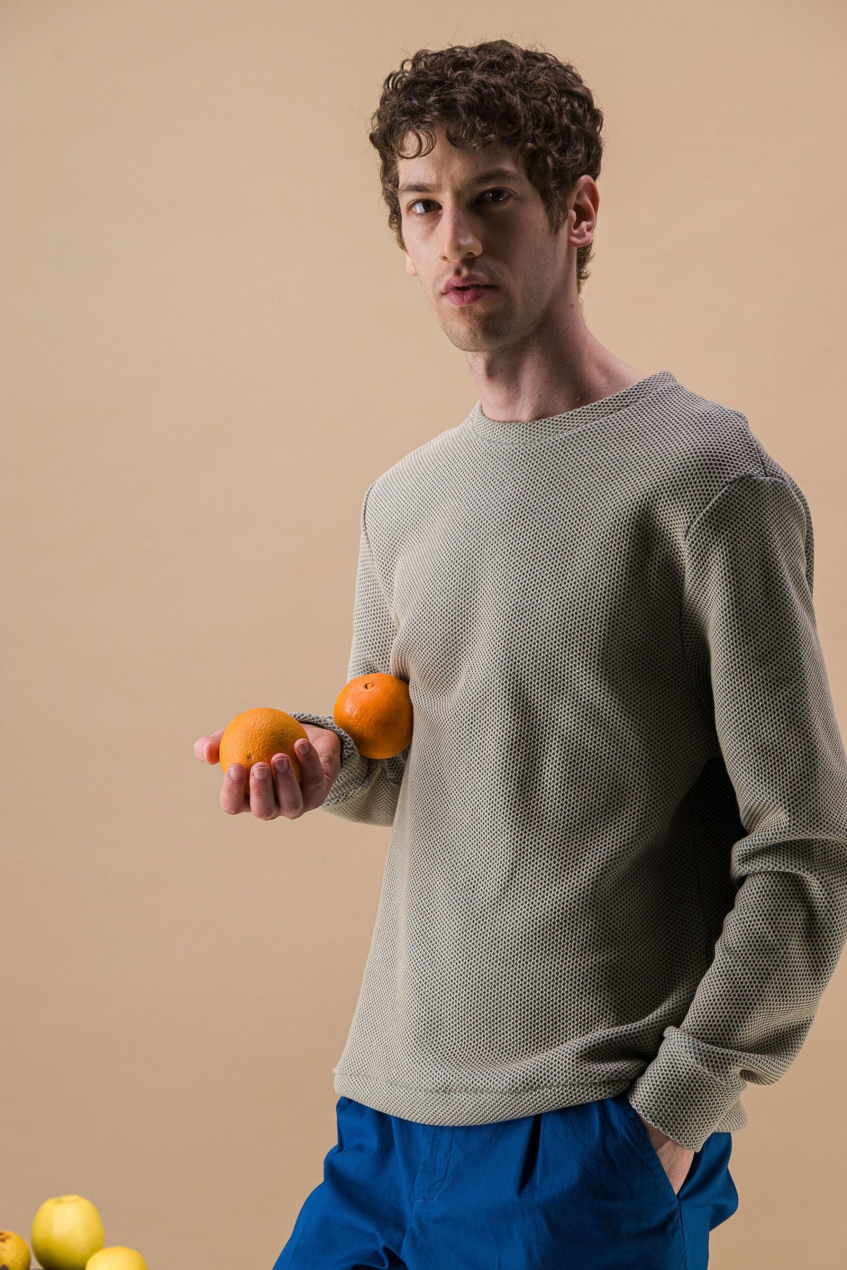 Sweat in honeycomb weave cotton - Image 3