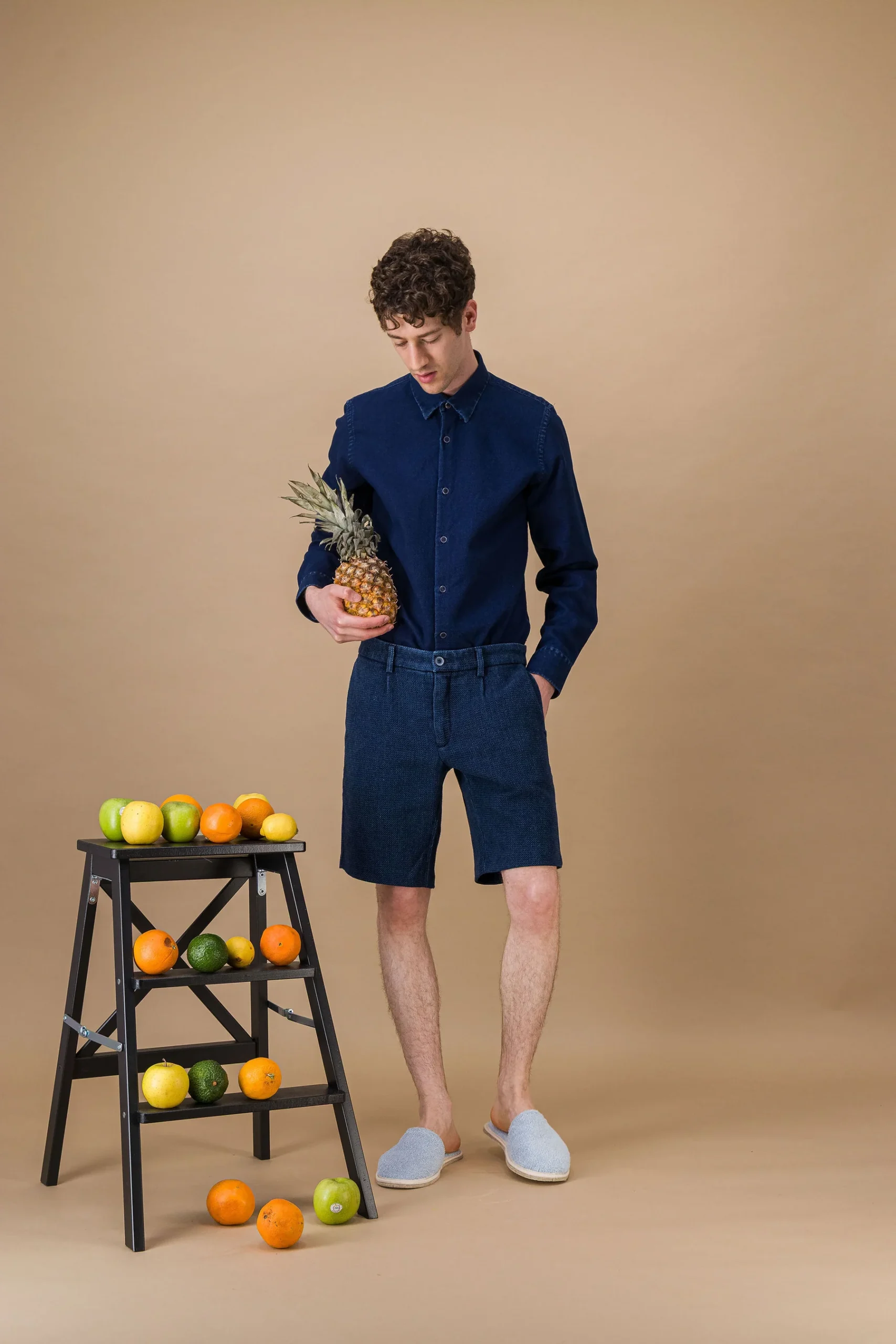 Japanese denim stone Short - Image 3