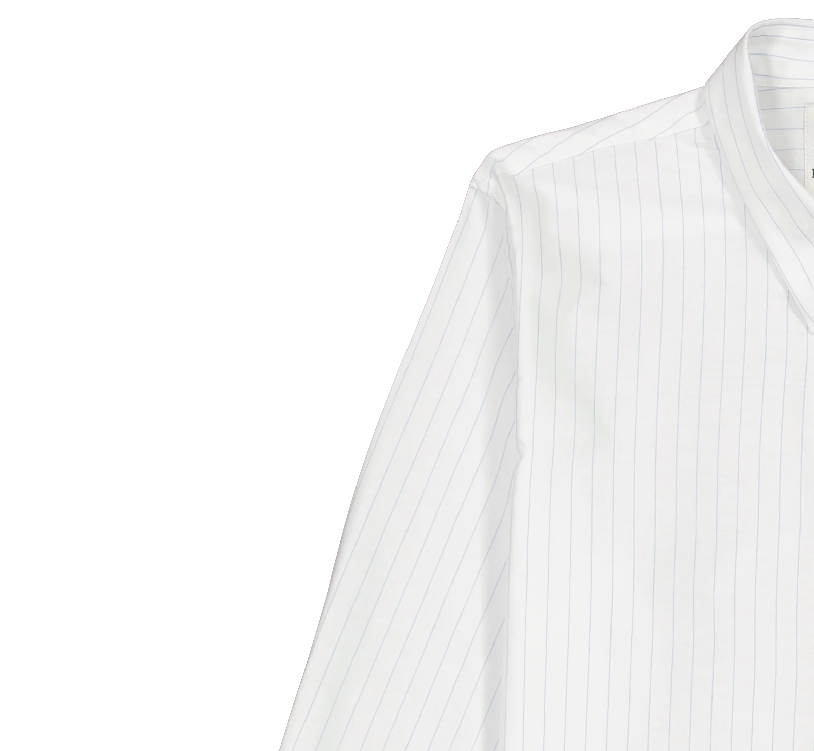 White Fine-Stripe Lightweight Organic Cotton Shirt Men – JAGVI - Image 5