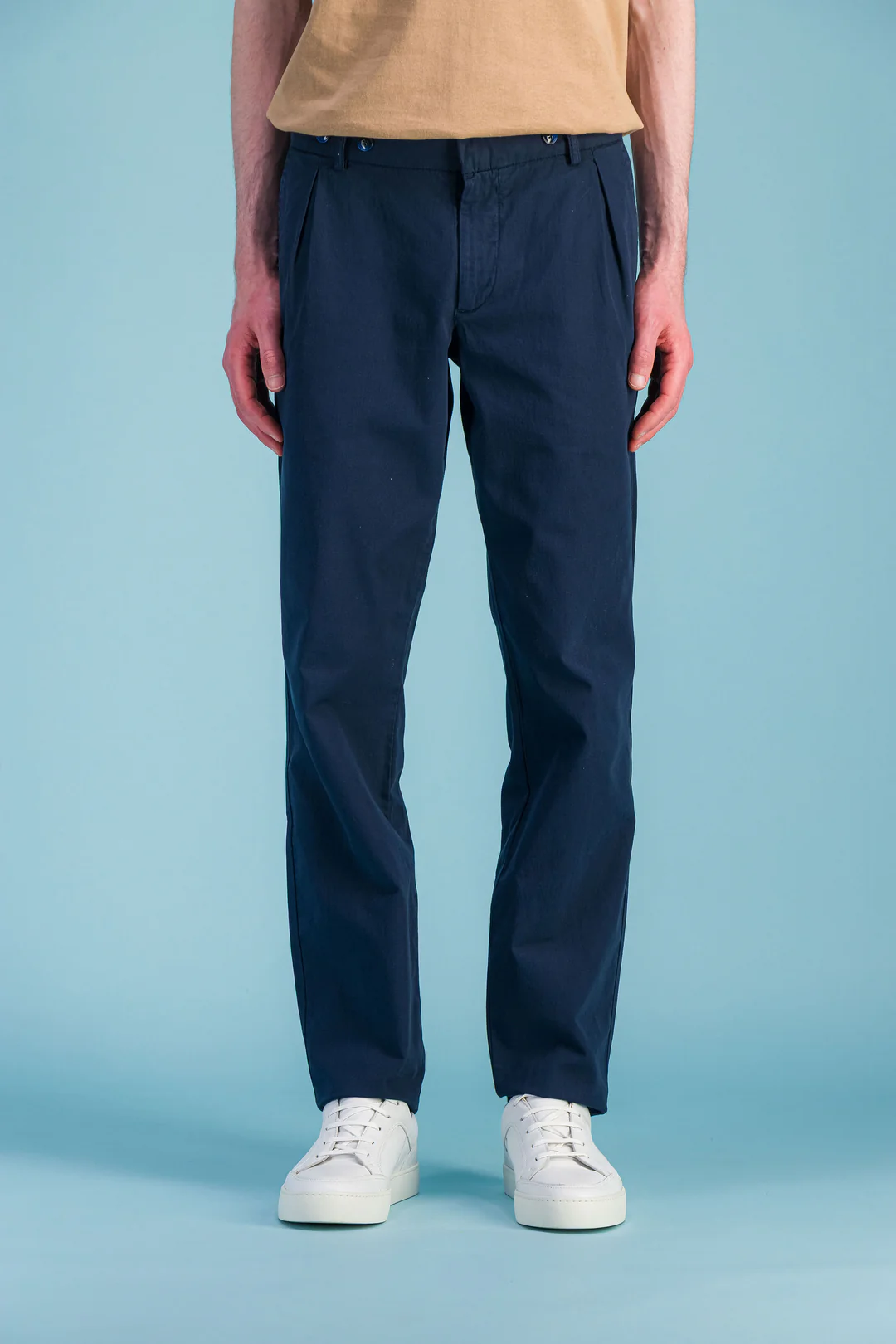 Blue Darted Japanese Cotton City Trousers Men – JAGVI