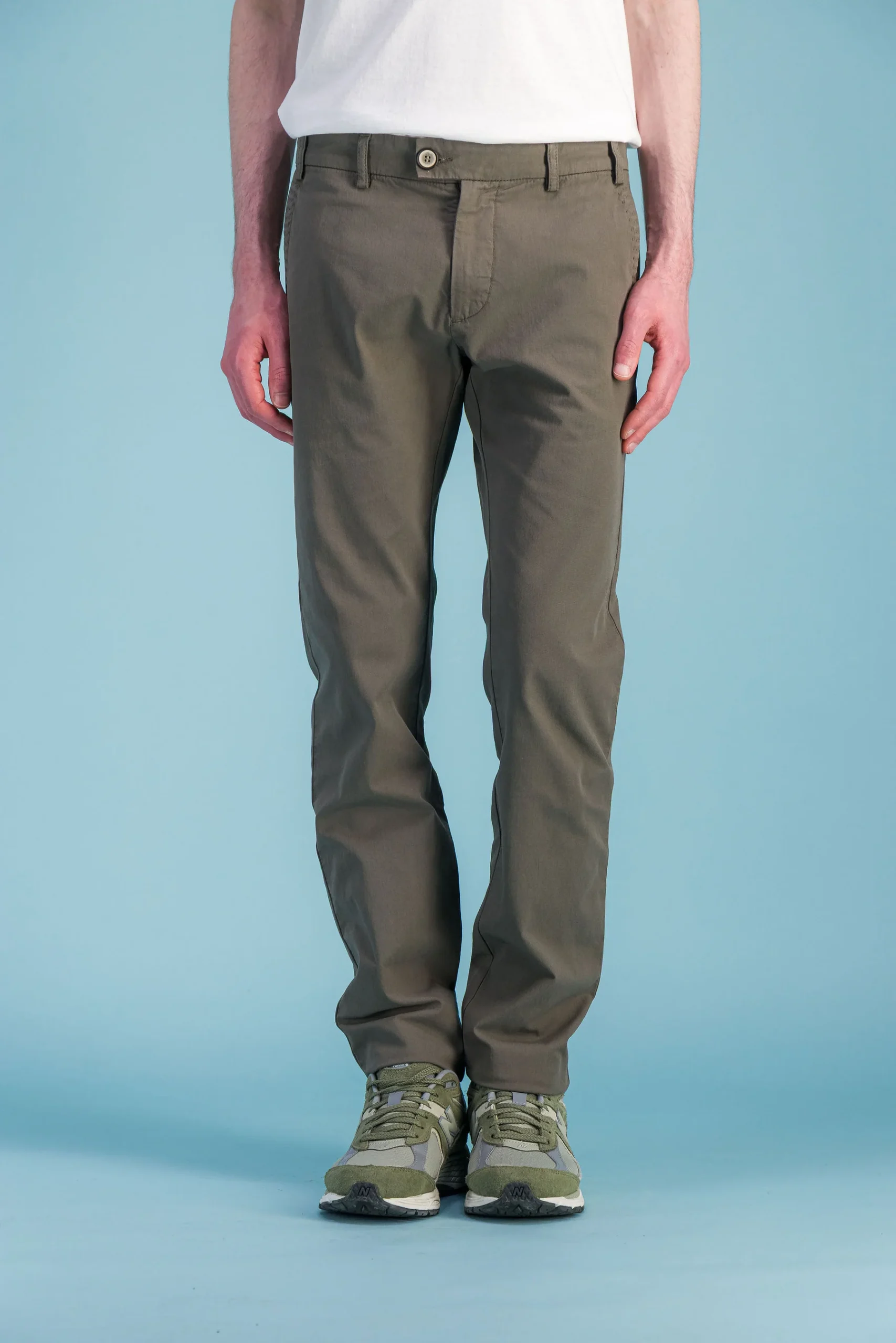 Khaki Lightweight Organic Cotton City Trousers Men – JAGVI