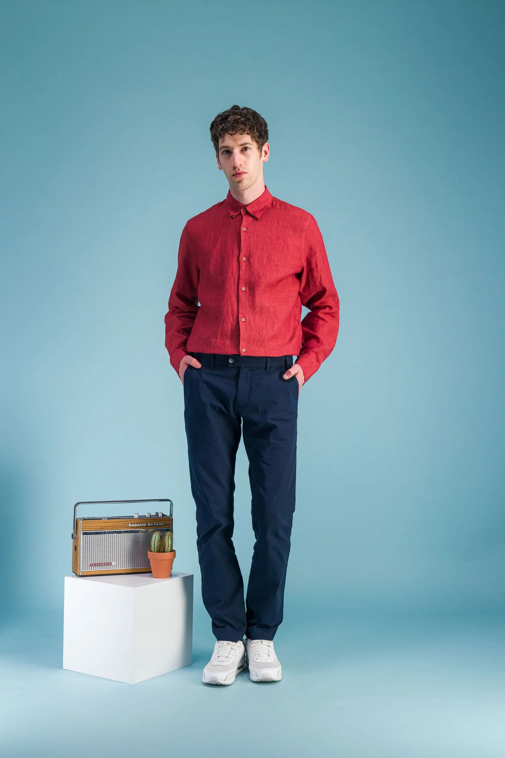 Heather Ruby Linen Men's Shirt – JAGVI