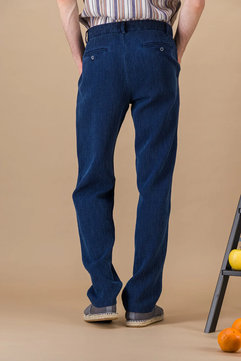 Organic Japanese Denim City Pant (8 oz) — Stone - Image 2