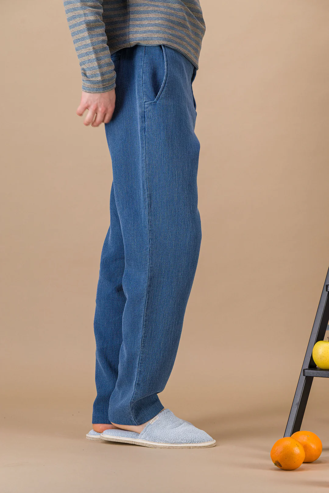 Organic Japanese Denim City Pant (8 oz) — Bleach - Image 3